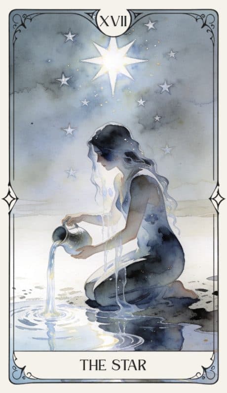 The Star in the Aquarelle deck style