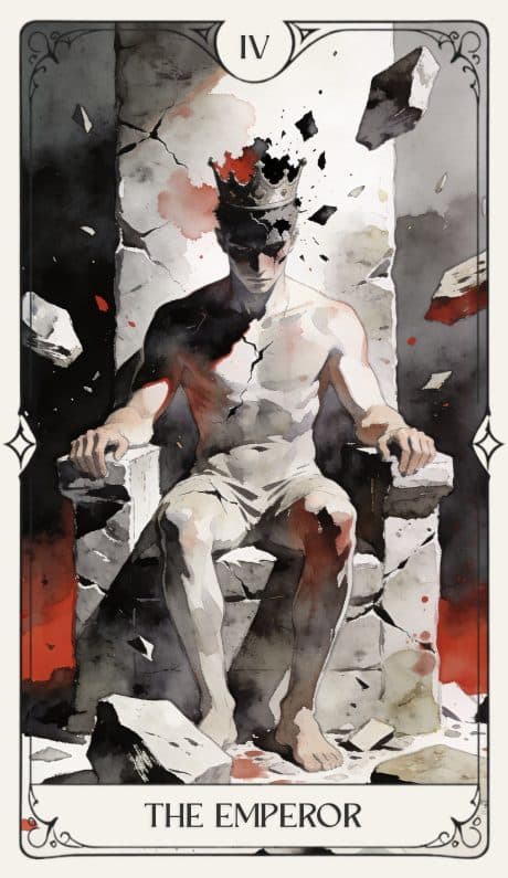 The Emperor in the Aquarelle deck style