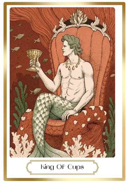 King of Cups in the Heirloom deck style