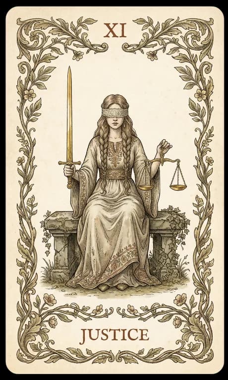Justice in the Wildflower deck style