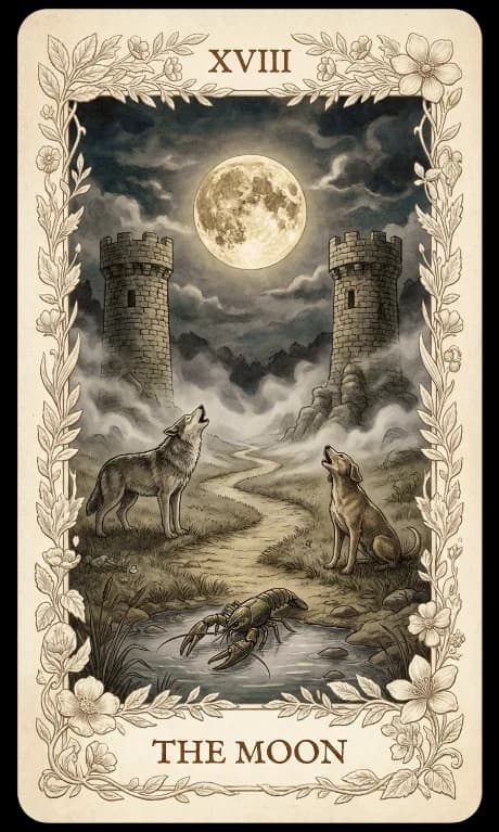 The Moon in the Wildflower deck style