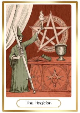 The Magician in the Heirloom deck style