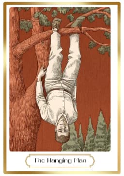 The Hanged Man in the Heirloom deck style