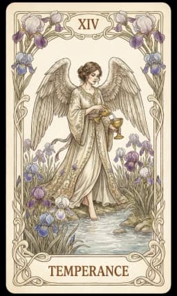 Temperance in the Wildflower deck style