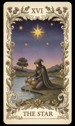 The Star in the Wildflower deck style