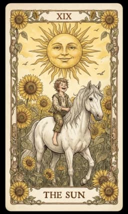The Sun in the Wildflower deck style