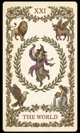 The World in the Wildflower deck style